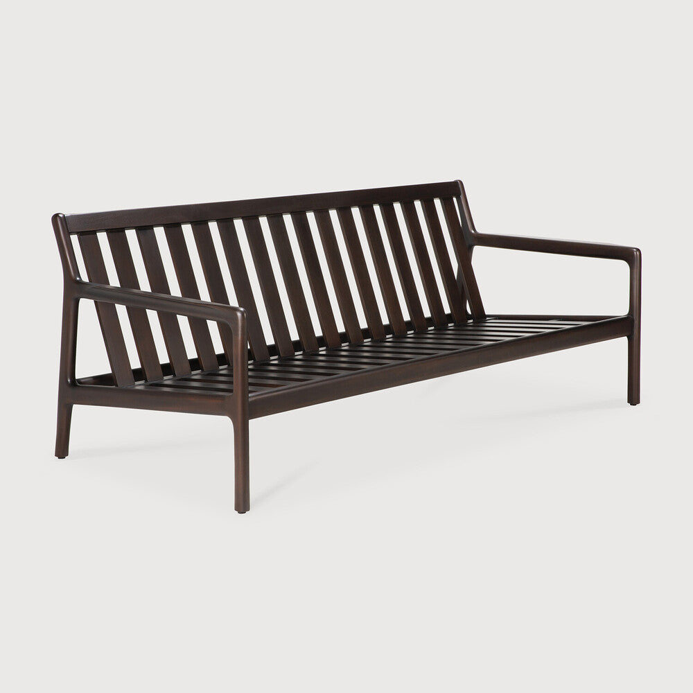 be home Jack sofa frame - varnished mahogany - dark brown - 2+ seater