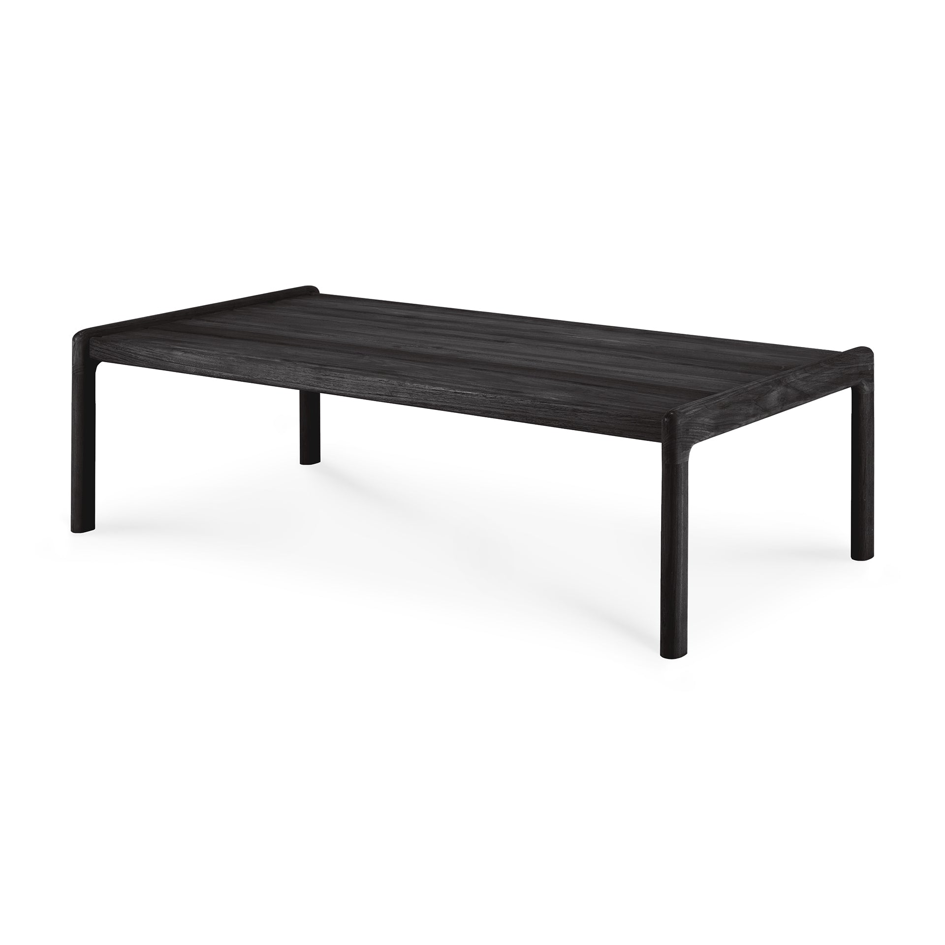 Be Home Jack Solid Black Teak Outdoor Coffee Table 47.5