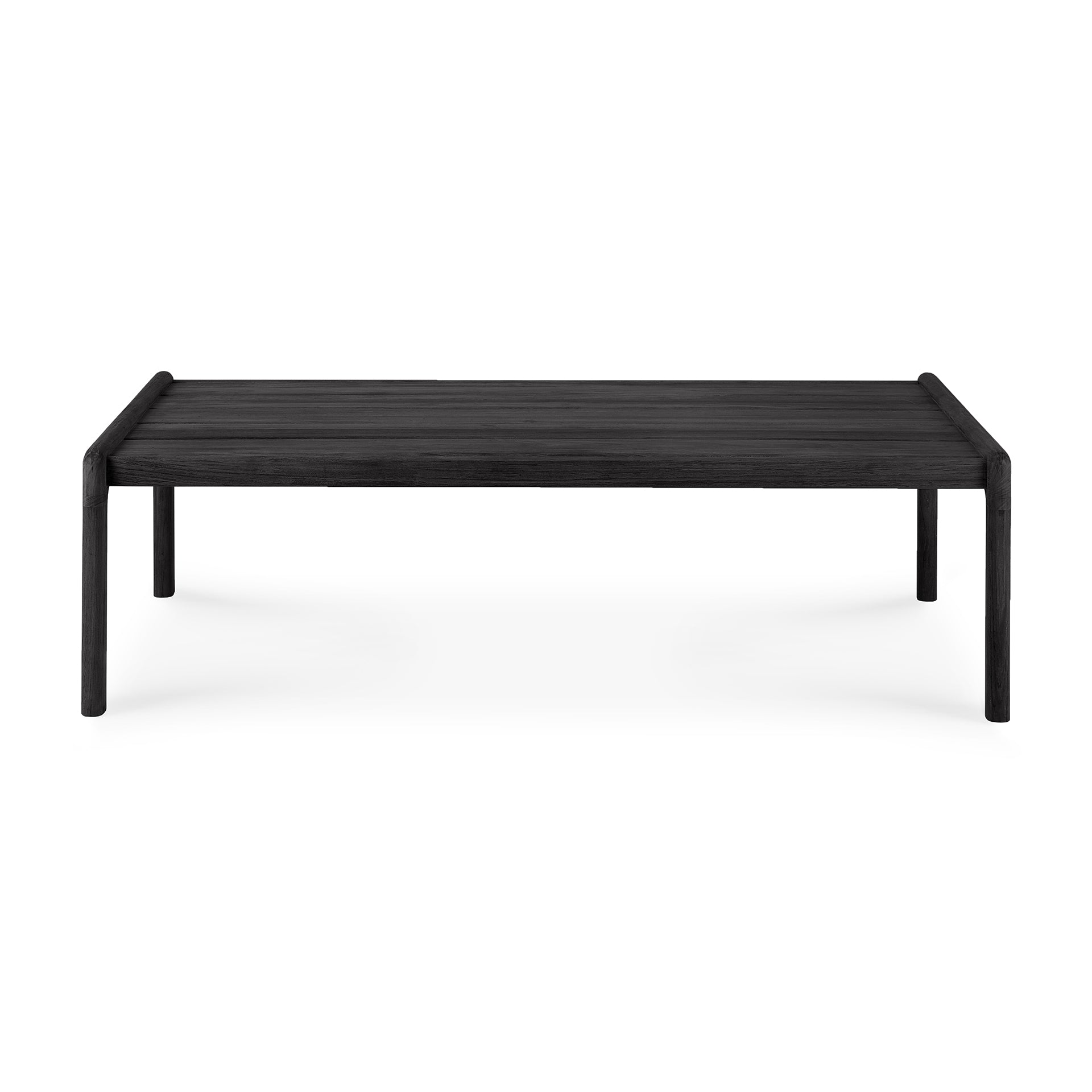Be Home Jack Solid Black Teak Outdoor Coffee Table 47.5