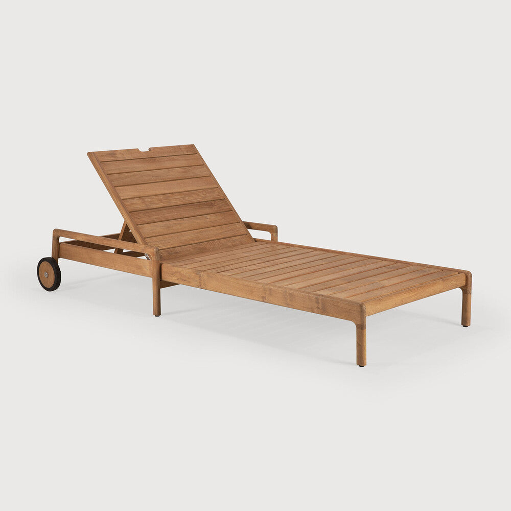 be home Jack Solid Teak Outdoor Adjustable Lounger Frame