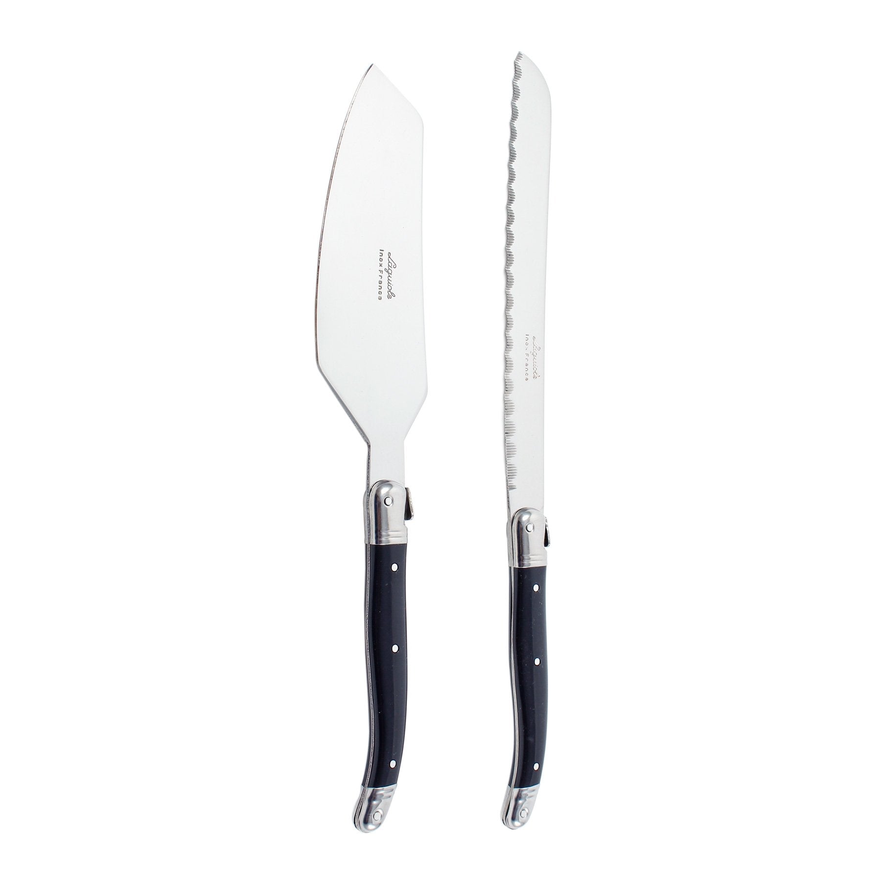 Be Home Laguiole Cake Serving Set Black In Wooden Box