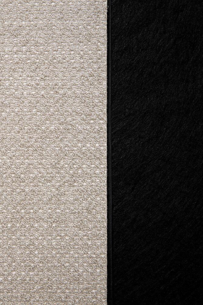 Be Home Mellow Footstool - Ivory Fabric - Removable Cover