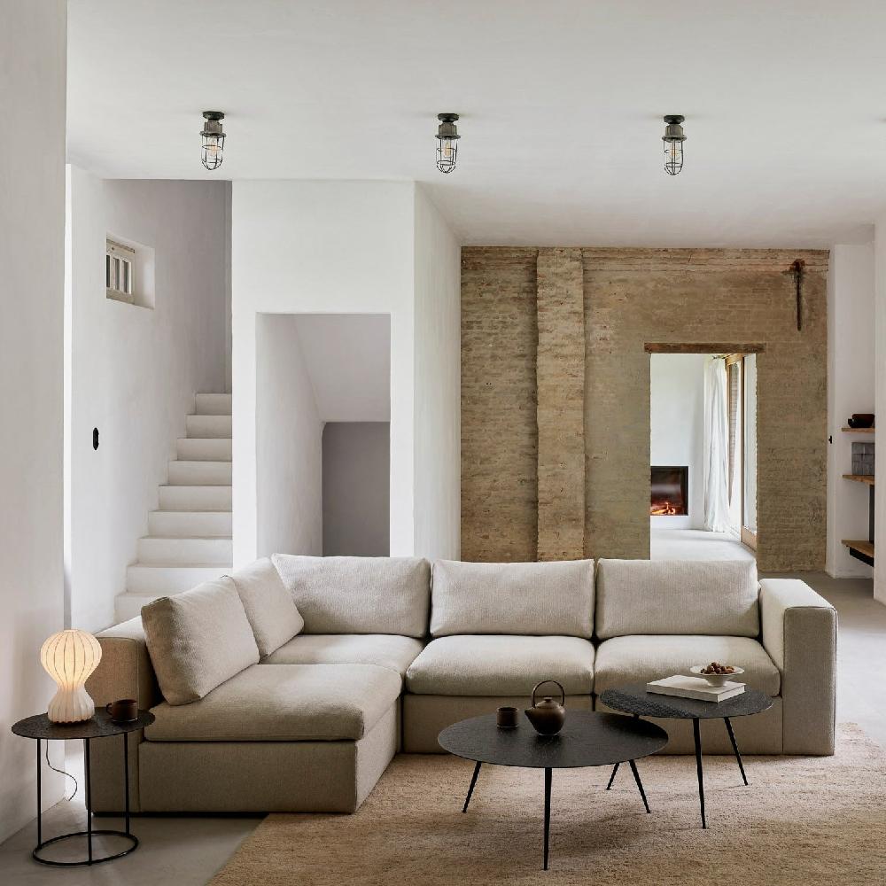 Be Home Mellow Single Seater Eco Fabric Sofa Off White