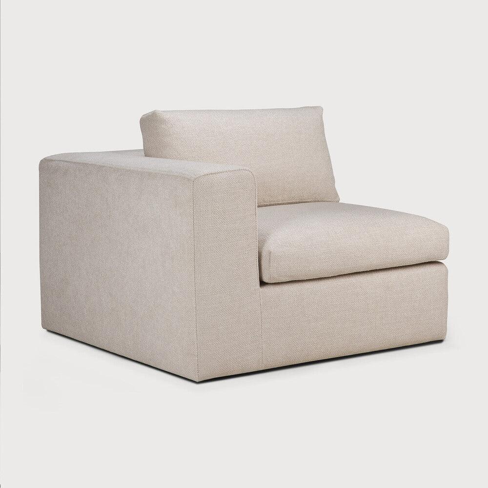 Be Home Mellow Sofa - Ivory Fabric - End Seater Left And Right - Removable Cover