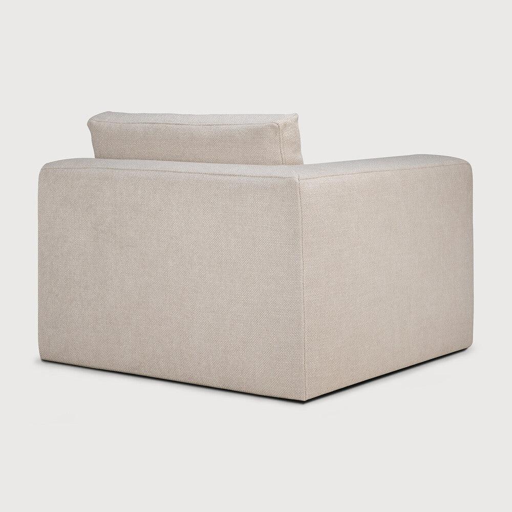 Be Home Mellow Sofa - Ivory Fabric - End Seater Left And Right - Removable Cover