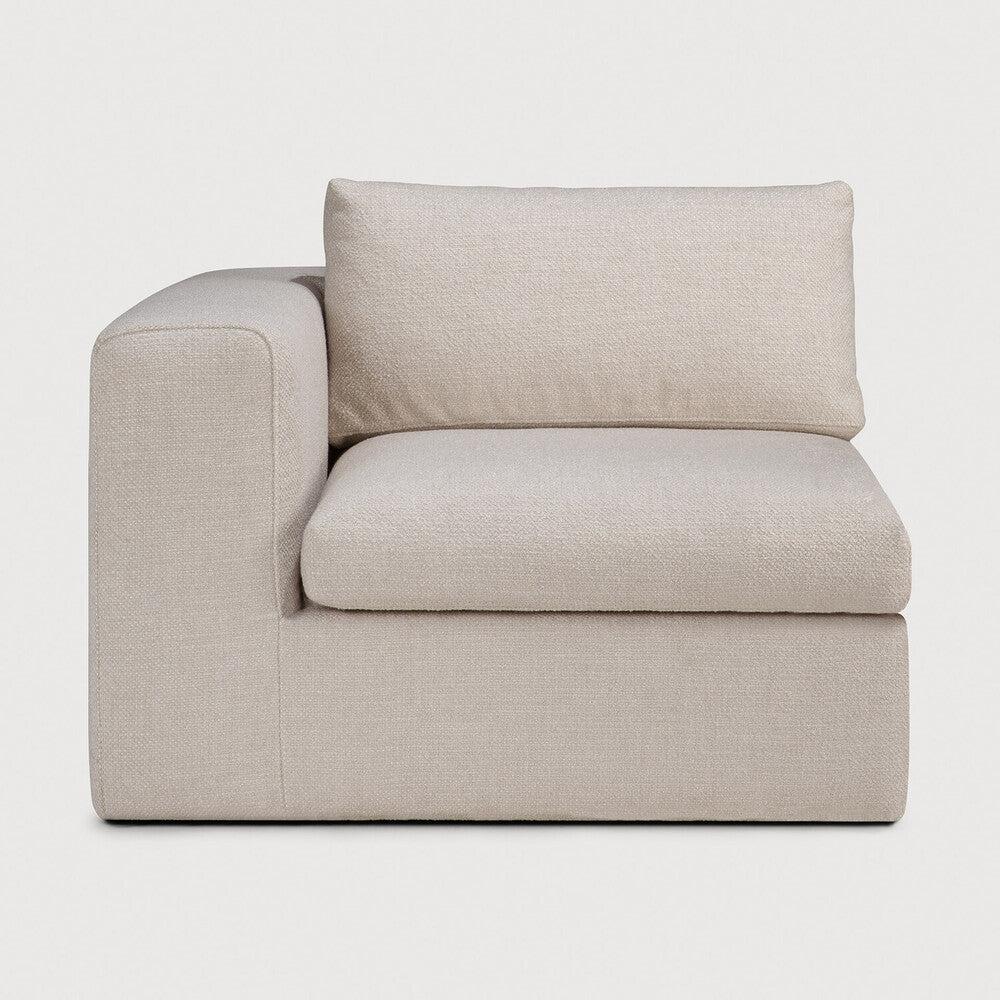 be home Mellow sofa - Ivory fabric - end seater left and right - removable cover