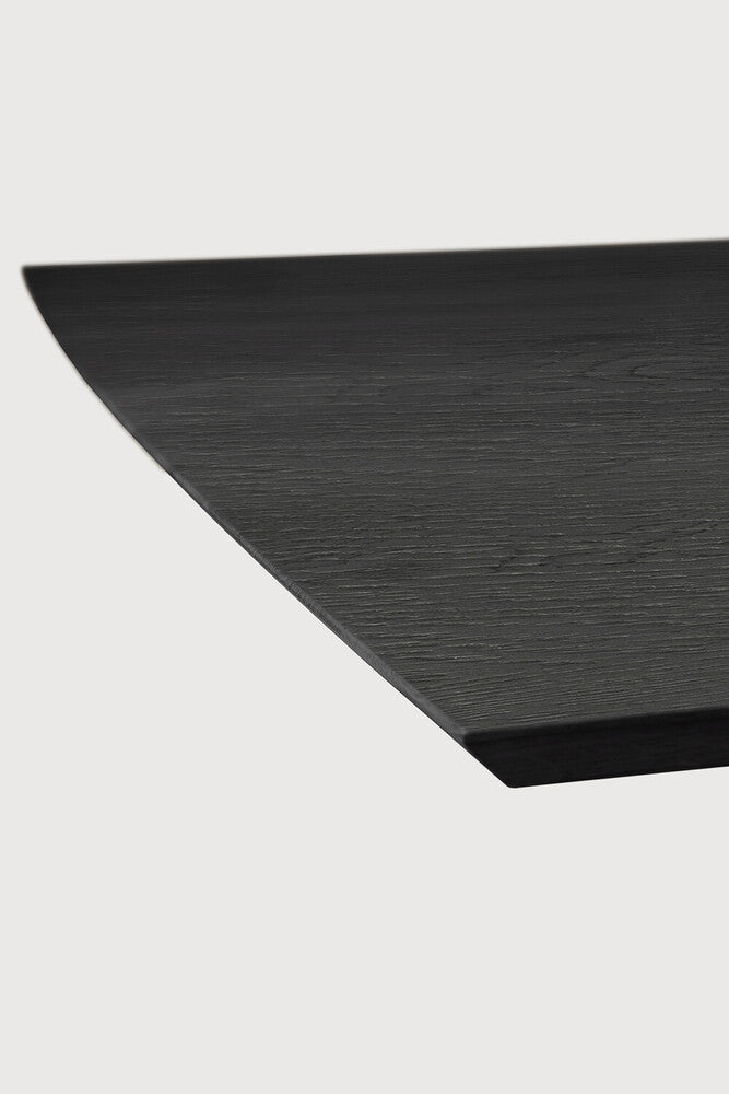 Be Home Mikado Dining Table Varnished Oak Black Rectangular