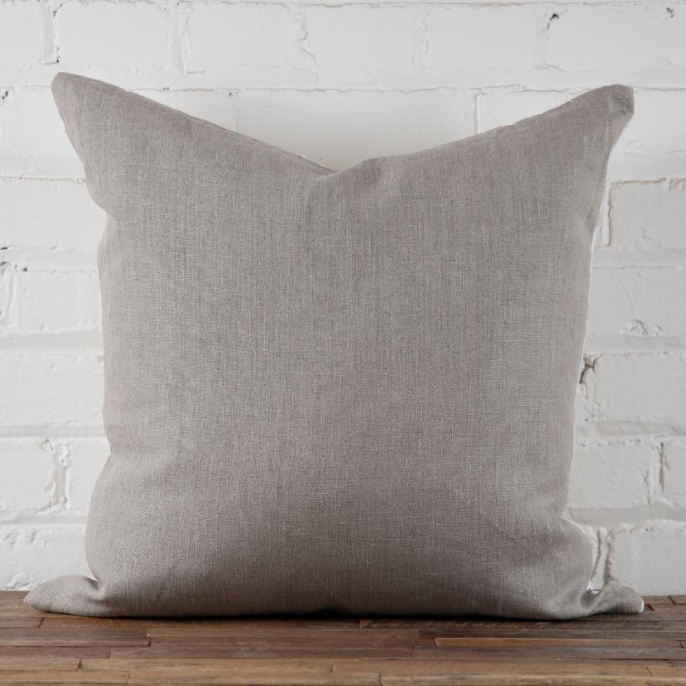 Be Home Mud Cloth Square Pillow White With Grey Dashes