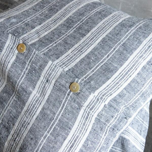 be home Multistripe Rectangular Pillow Black and White