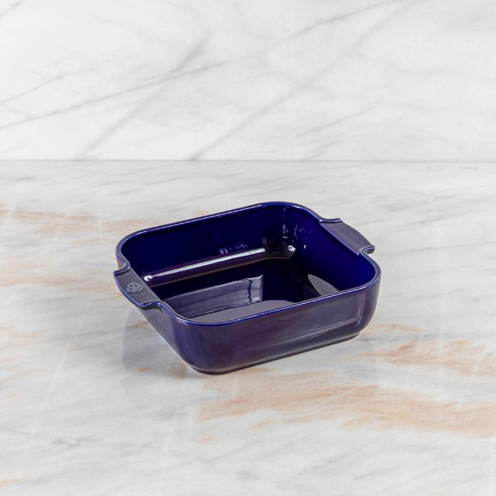 be home Peugeot Appolia Ceramic 11" Square Baker Deep Blue