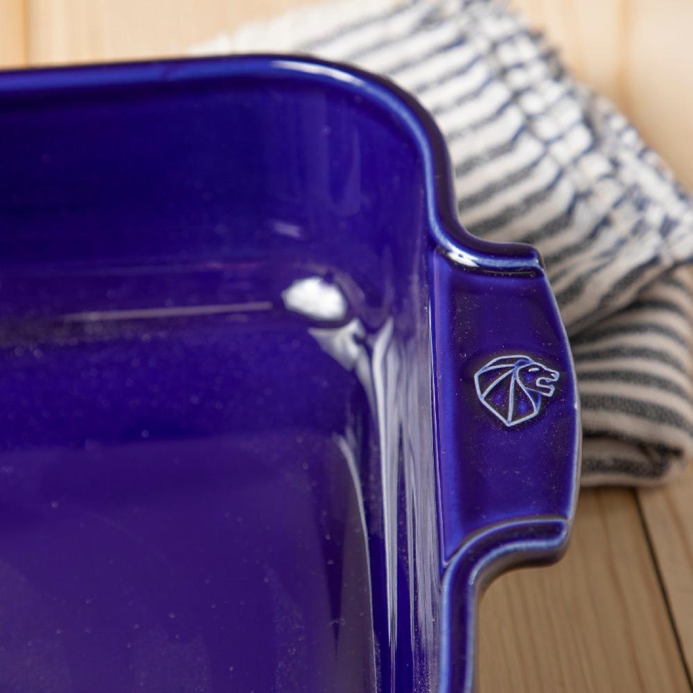 Be Home Peugeot Appolia Ceramic 14" Square Baker Deep Blue