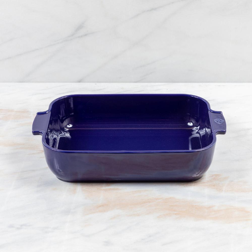 Be Home Peugeot Appolia Ceramic 16" Rectangular Baker Deep Blue