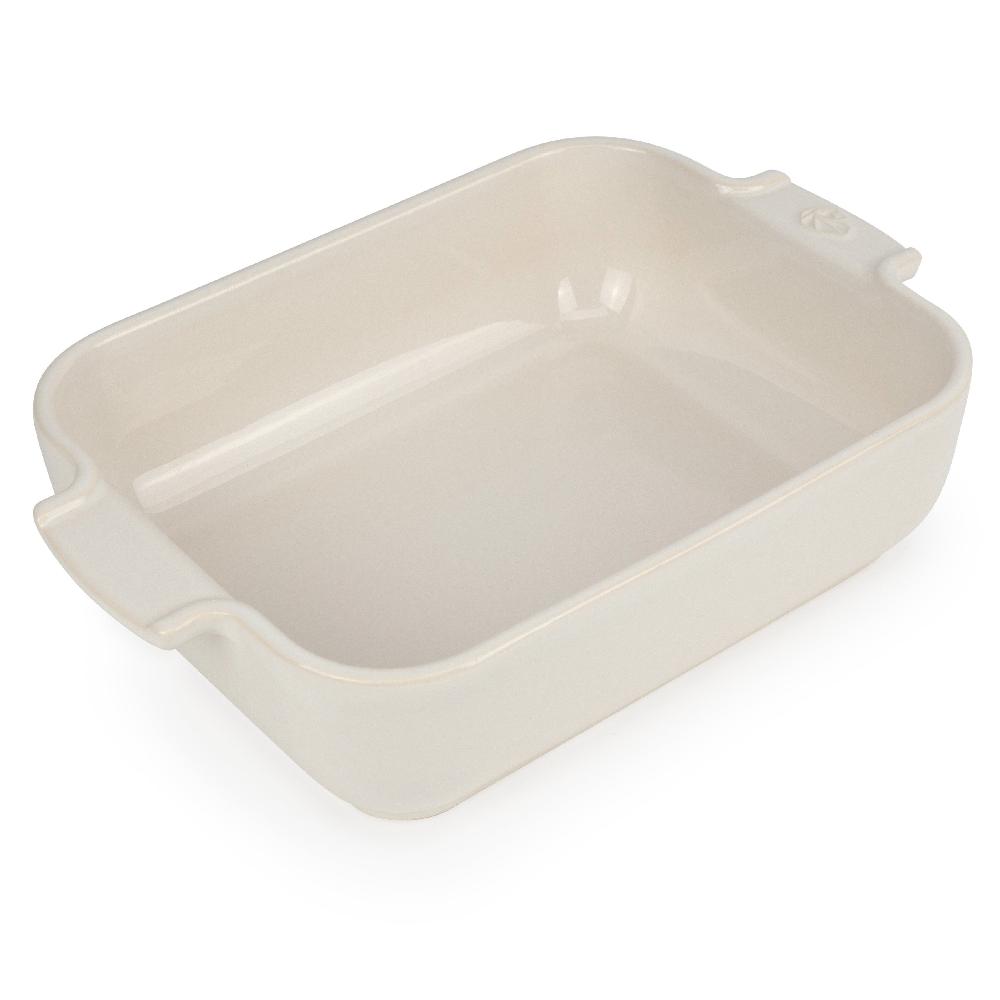 Be Home Peugeot Appolia Ceramic 16" Rectangular Baker Ecru