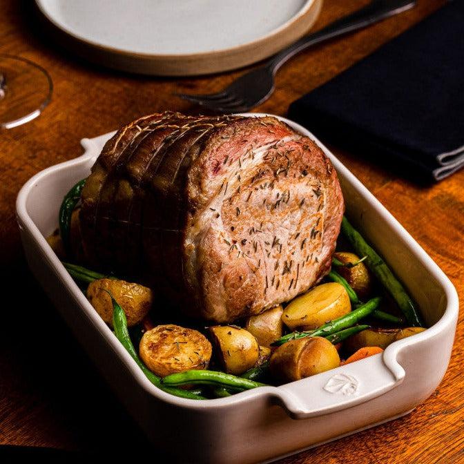 Be Home Peugeot Appolia Ceramic 16" Rectangular Baker Ecru