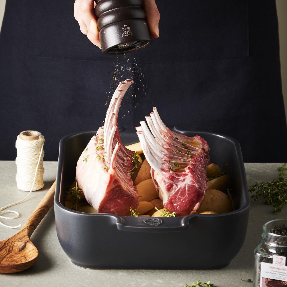 Be Home Peugeot Appolia Ceramic 16" Rectangular Baker Slate