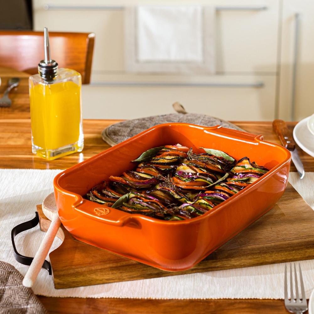 Be Home Peugeot Appolia Ceramic 16" Rectangular Baker Terracotta