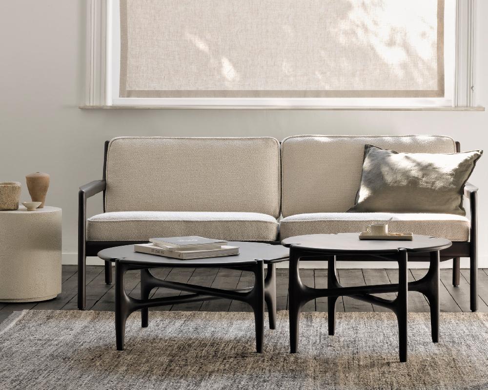 Be Home PI Coffee Table - Varnished Mahogany - Dark Brown - Round