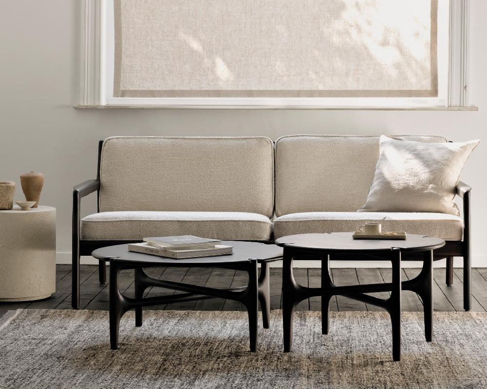 Be Home PI Coffee Table - Varnished Mahogany - Dark Brown - Round