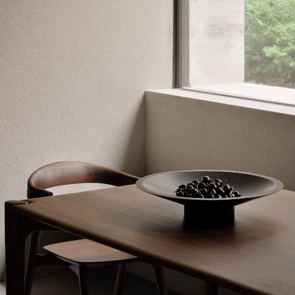 be home PI dining table - varnished teak - brown - rectangular