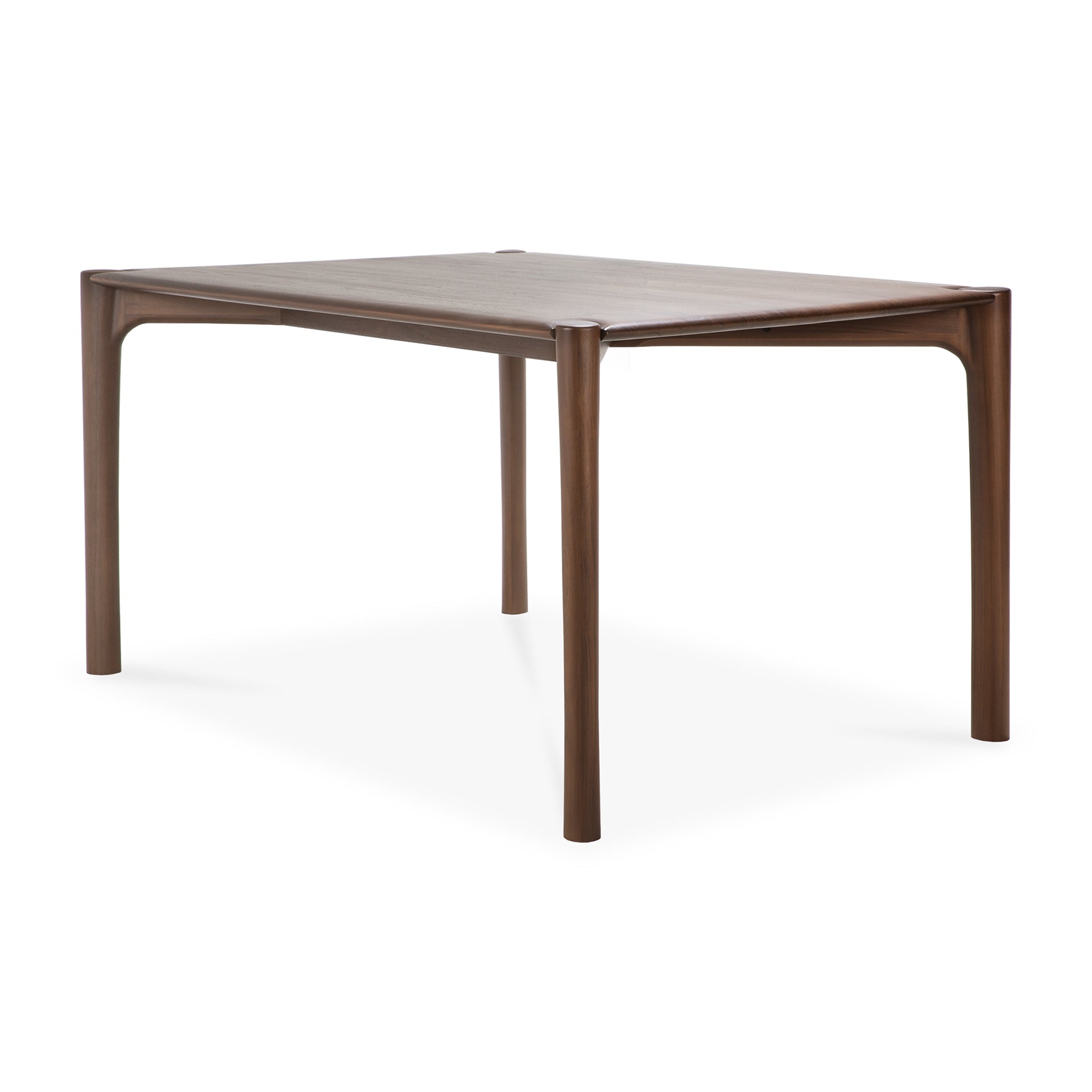 be home PI dining table - varnished teak - brown - rectangular