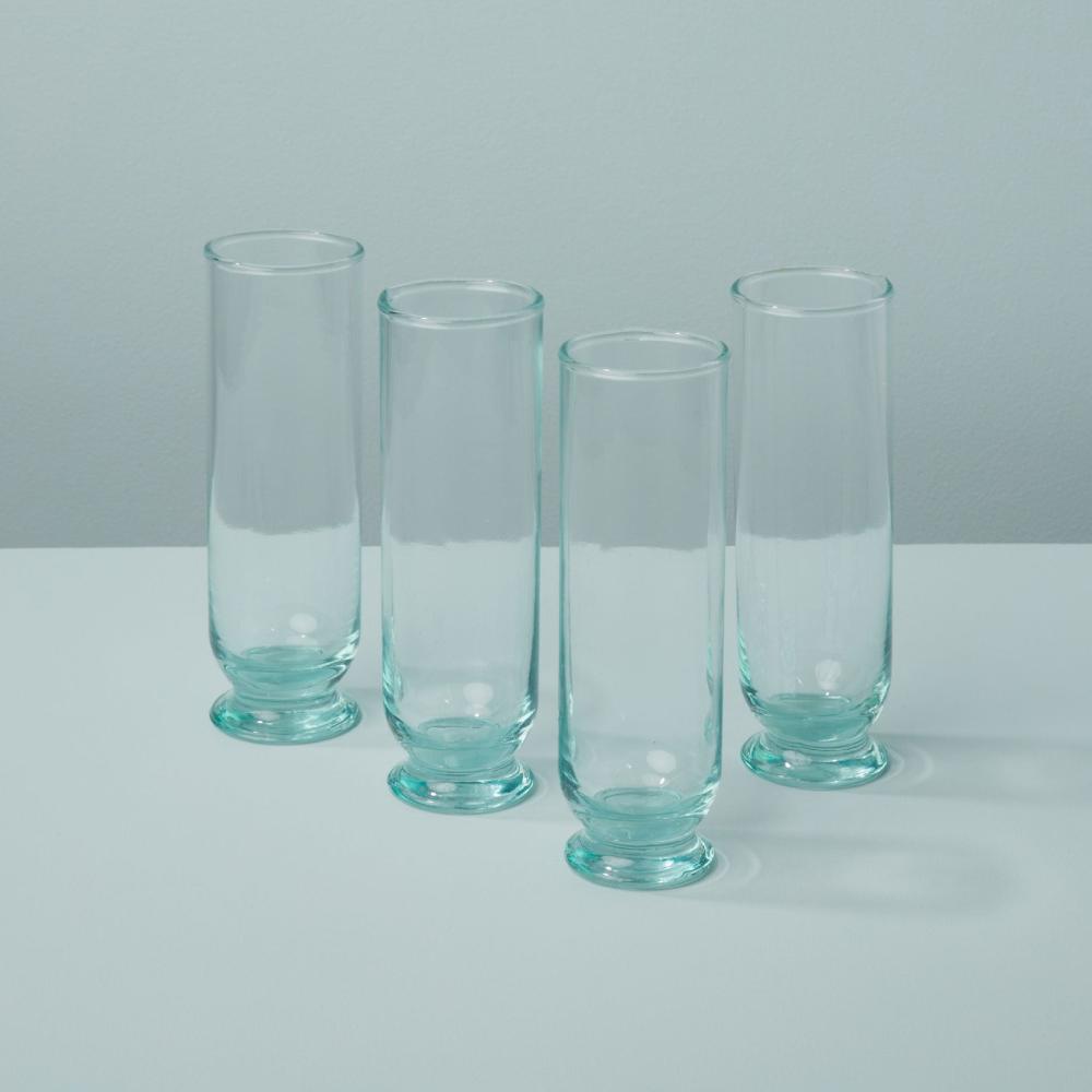 Be Home Premium Recycled Footed Champagne Flute Set Of 4