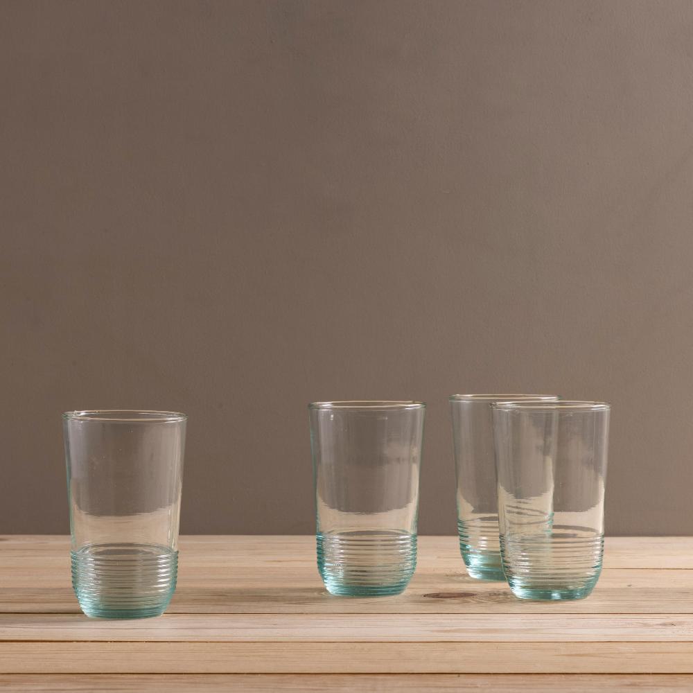 Be Home Premium Recycled Tall Ripple Tumbler Set Of 4
