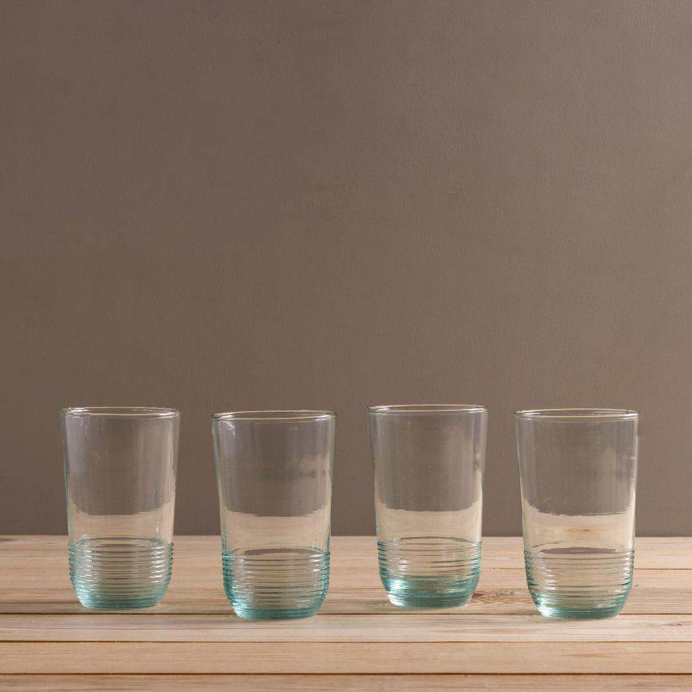 be home Premium Recycled Tall Ripple Tumbler Set of 4