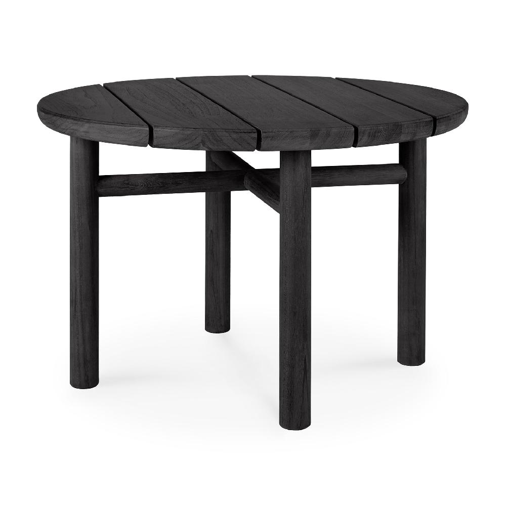 Be Home Quatro Solid Black Teak Outdoor Coffee Table 27"