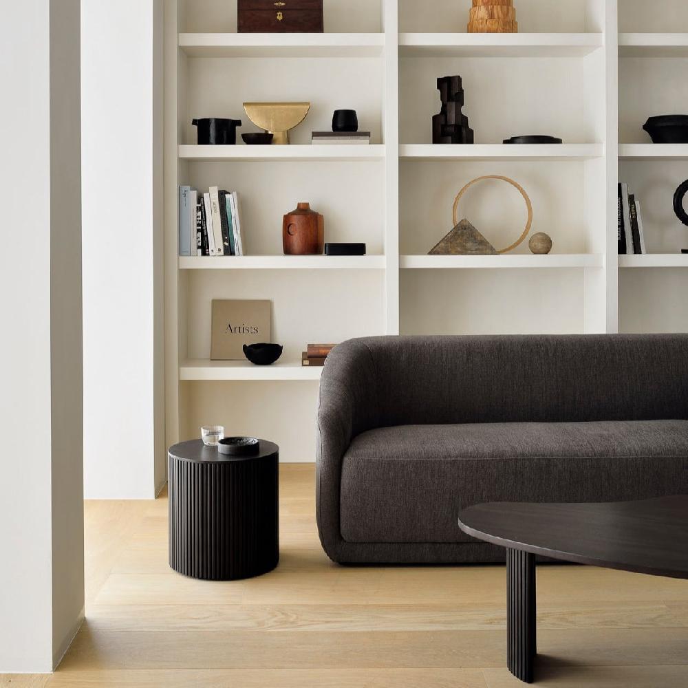 be home Roller Max Side Table with Removable Cover Round