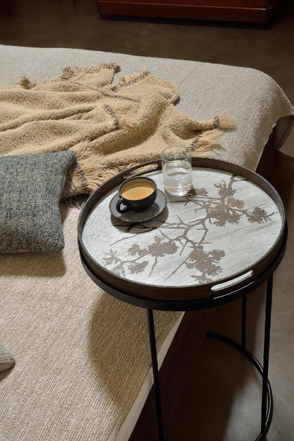 Be Home Round Tray Side Table Small (Tray Not Included)