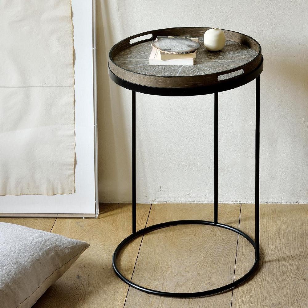 be home Round Tray Side Table Small (Tray Not Included)
