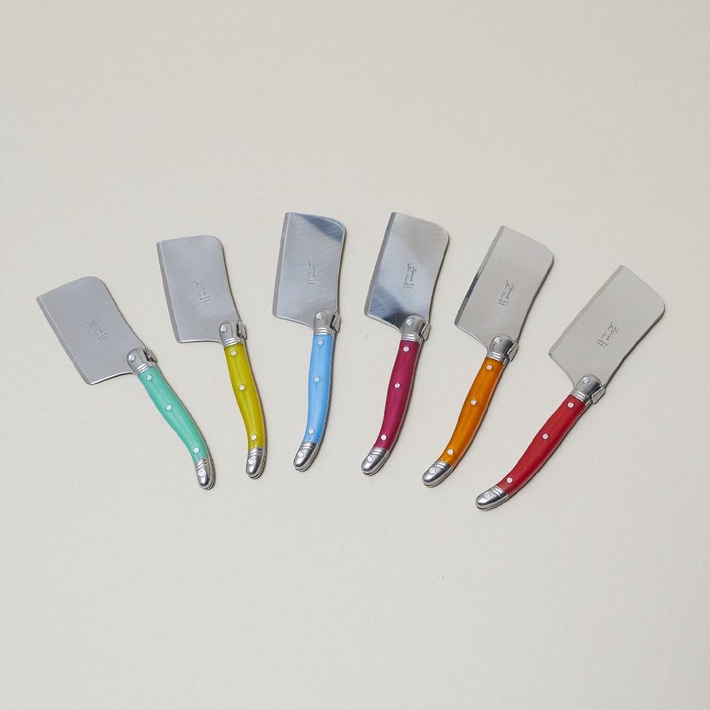 be home Set of 6 Laguiole Rainbow Mini Cheese Cutters