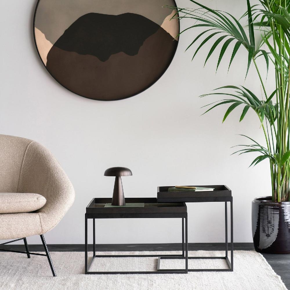 be home Square Tray Coffee Table Set S & L (Trays Not Included)