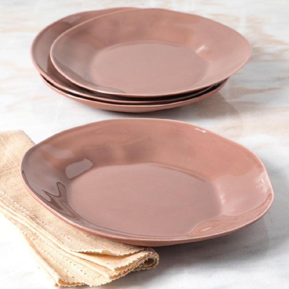 Be Home Tam Stoneware Dinner Plate Terracotta Rose Set Of 4
