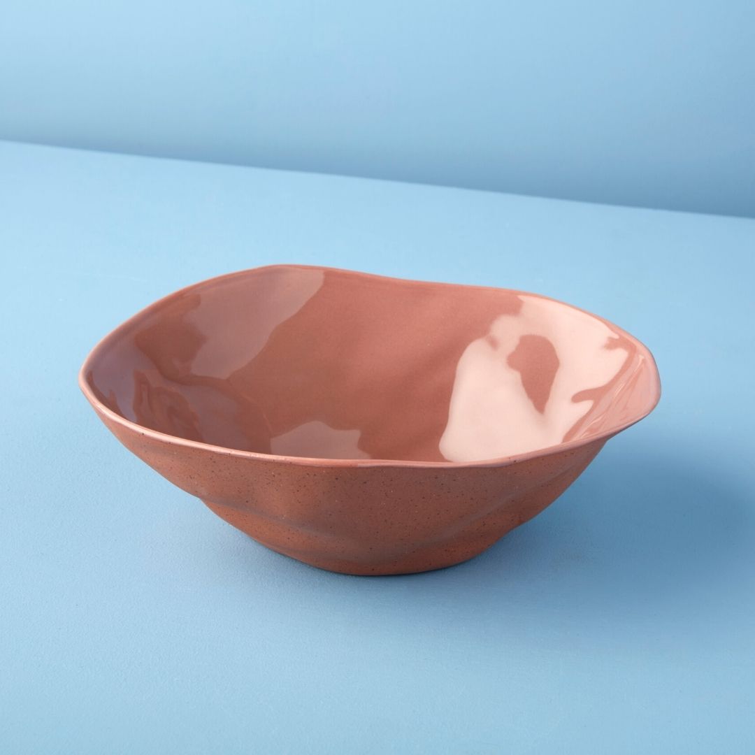 Be Home Tam Stoneware Side Bowl Terracotta Rose Set Of 4