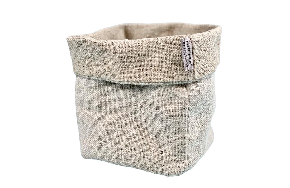 Be Home Thieffry Belgian Linen Bread Basket Raw Natural