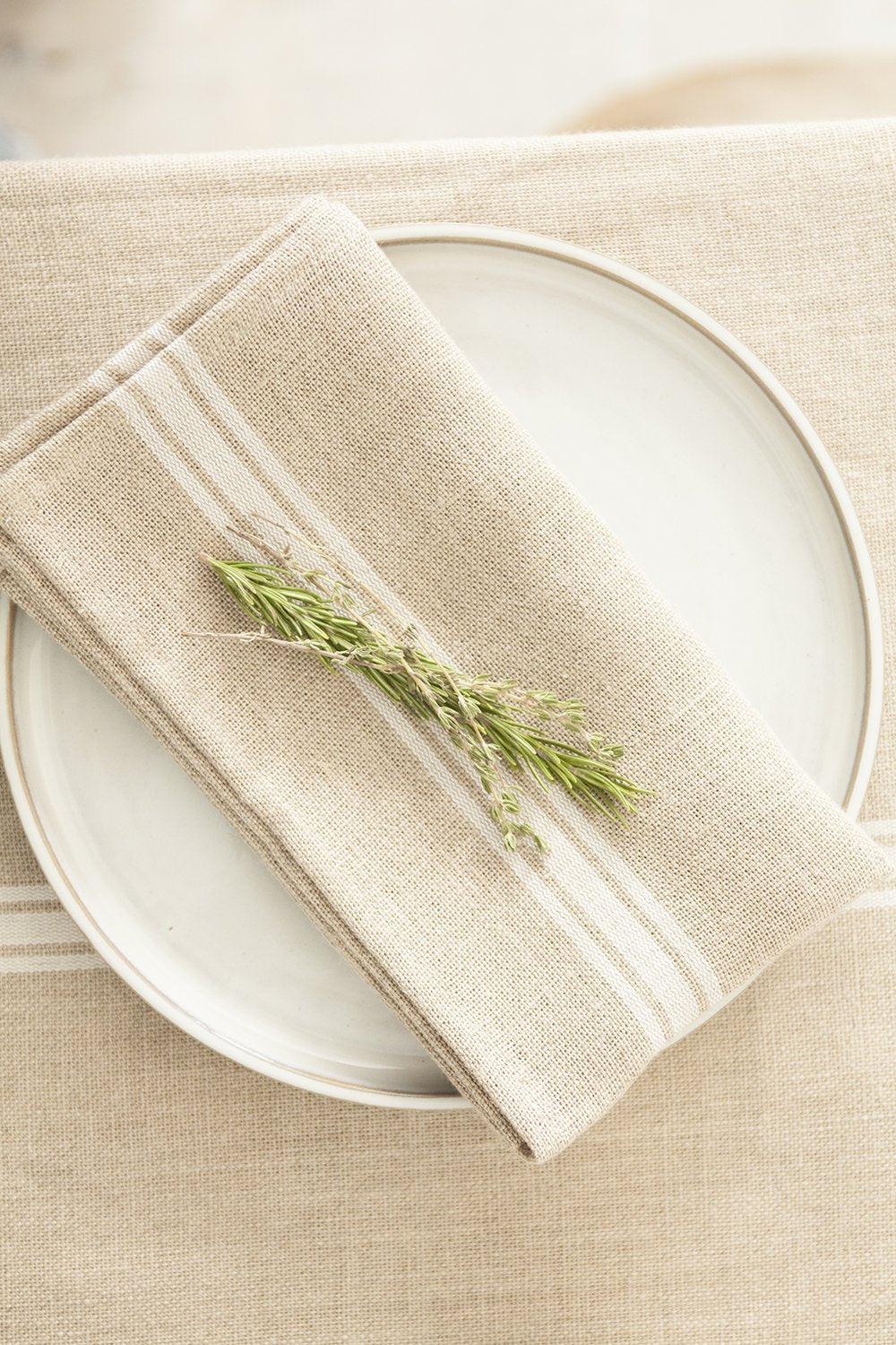 Be Home Thieffry Belgian Linen Napkins White Set Of 4