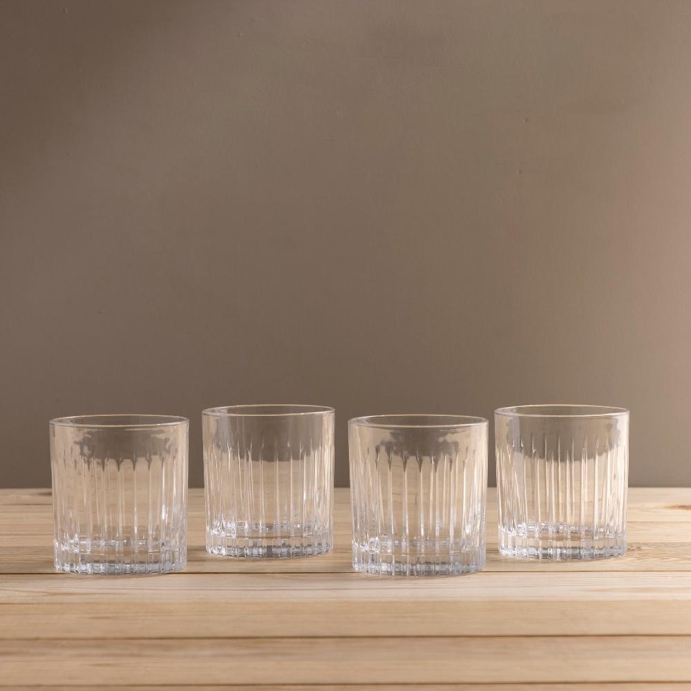 Be Home Timeless Crystal Double Old Fashioned Glass Set Of 6