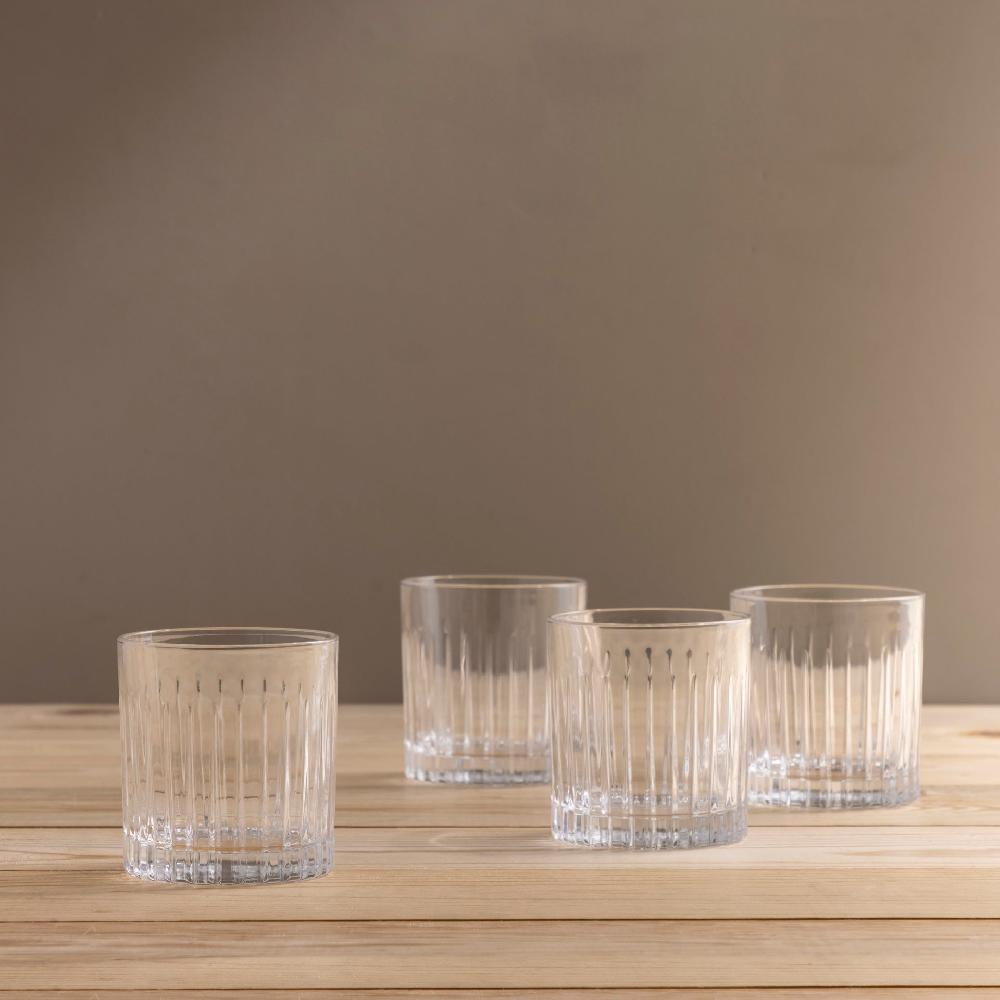 be home Timeless Crystal Double Old Fashioned Glass Set of 6