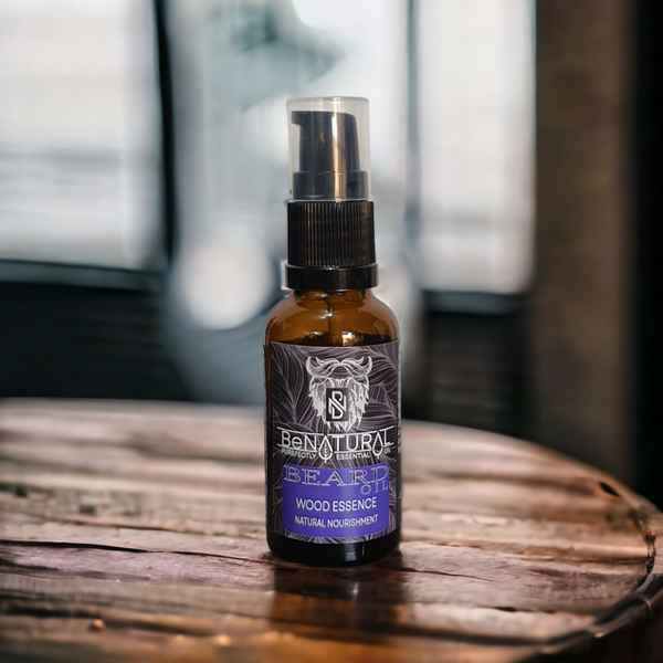 be natural Beard Oil - Wood Essence: Premium Organic Care for Your Beard and Skin
