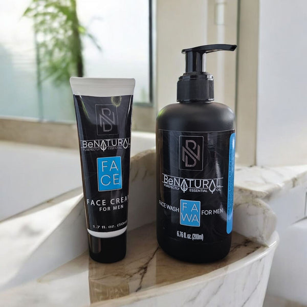 Be Natural Natural Skincare Combo For Men - Face Wash & Cream: The Ultimate Organic Skincare Solution