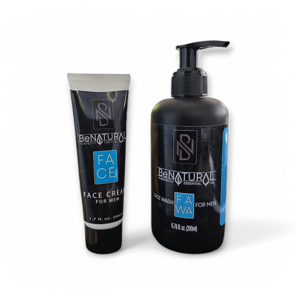 Be Natural Natural Skincare Combo For Men - Face Wash & Cream: The Ultimate Organic Skincare Solution