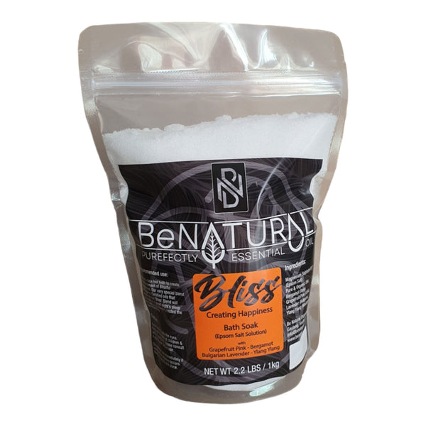 Be Natural Pure Epsom Salt - Bliss Bath Soak With Organic Essential Oils