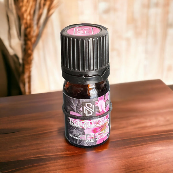 be natural Rose Geranium - Organic Essential Oil - Mini 5ml