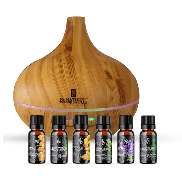 Be Natural Special Selection Diffuser Gift Set In Bamboo Or Dark-Wood Finish