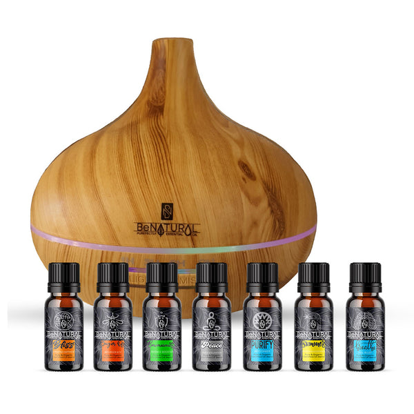 Be Natural The Ultimate Diffuser Gift Set In Bamboo Or Dark-Wood Finish