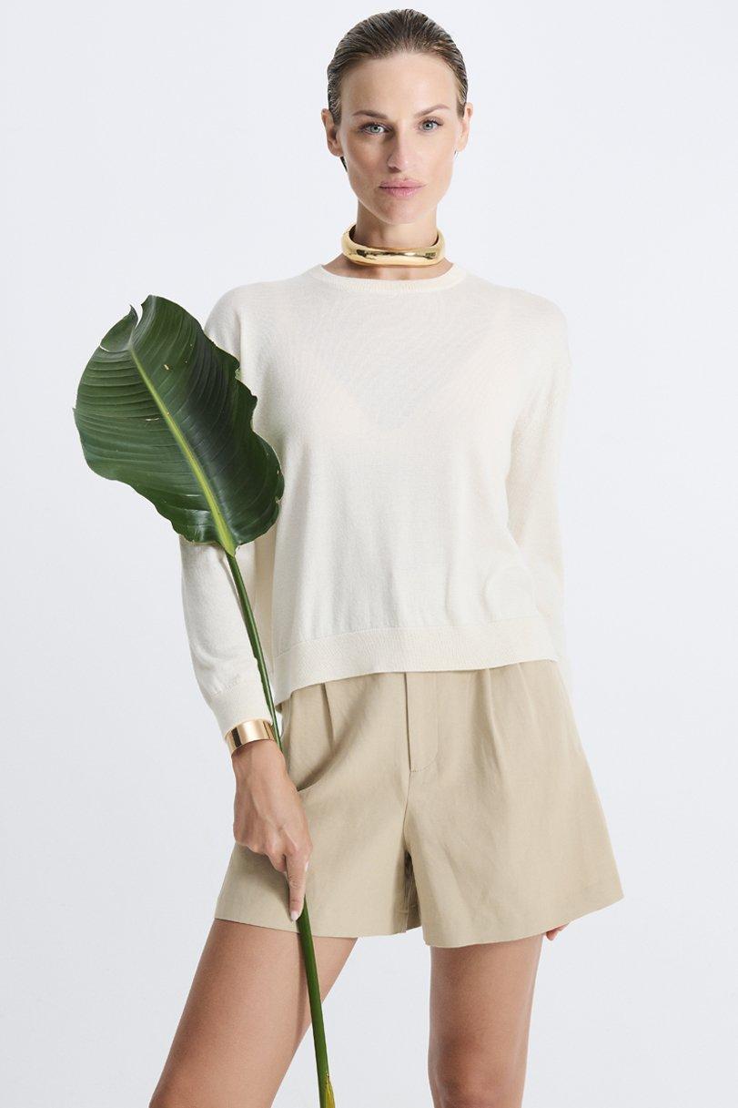 Be You By Geraldine Alasio SOLID CLASSY "BE SUPPLE" ROUNDNECK Navy