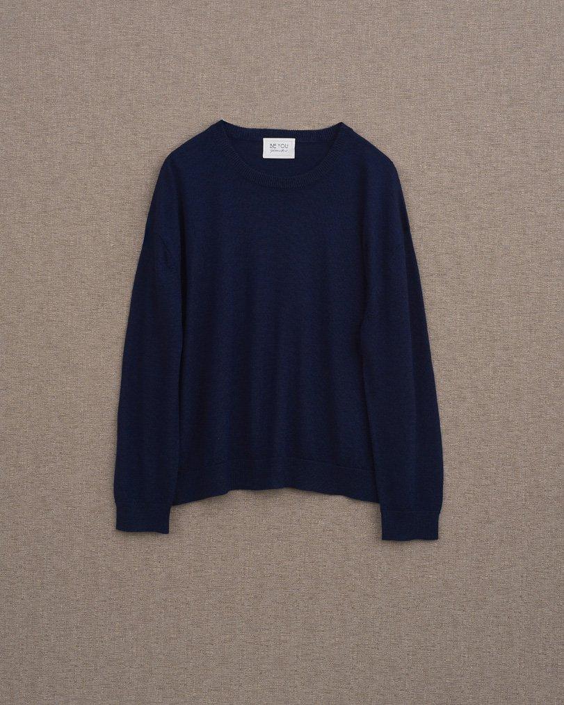 be you by geraldine alasio SOLID CLASSY "BE SUPPLE" ROUNDNECK navy be you by geraldine alasio SOLID CLASSY "BE SUPPLE" ROUNDNECK navy
