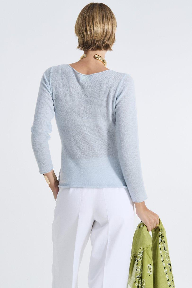Be You By Geraldine Alasio SOLID NUVOLA "BE EVOCATIVE" ROUNDNECK Ice