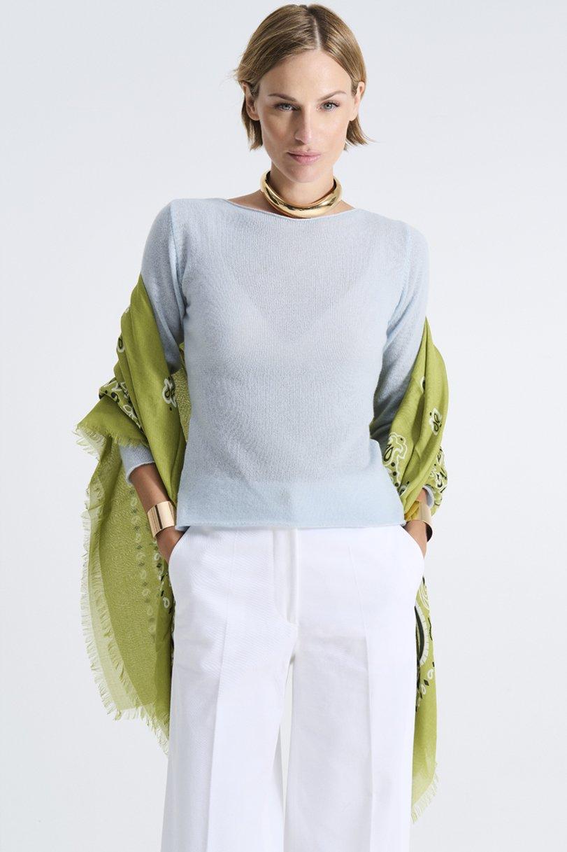 Be You By Geraldine Alasio SOLID NUVOLA "BE EVOCATIVE" ROUNDNECK Summer Blue